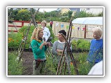 Kitty Scully visits the Community Garden